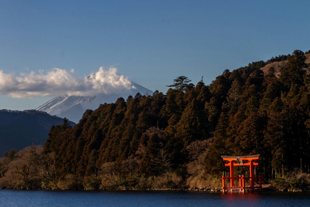 箱根神社と美しい景色