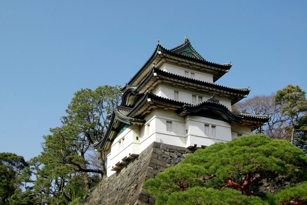 小田原城と青空