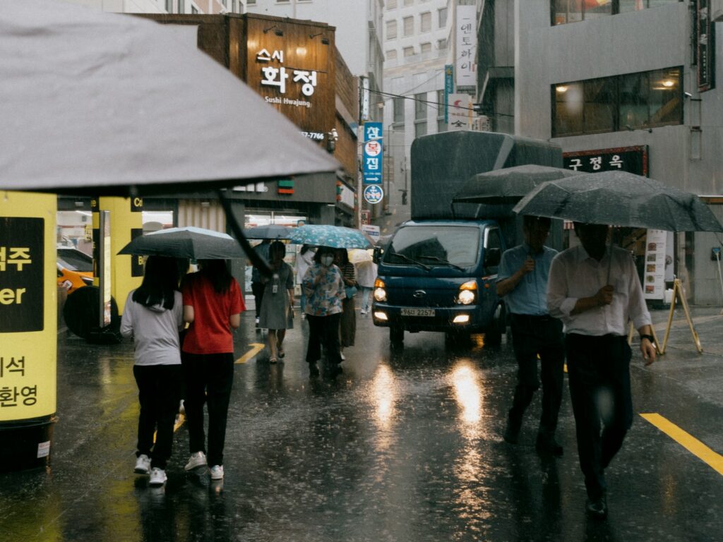 ８月の韓国観光で注意したい天気