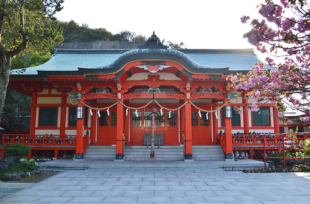 和歌山の観光スポットである淡嶋神社の美しい外観