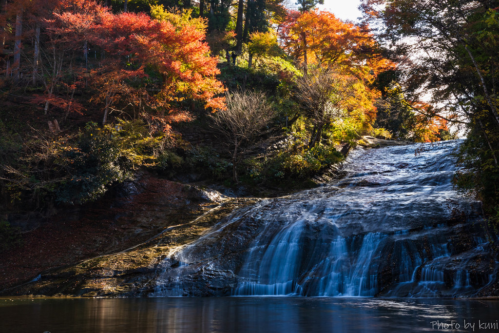 房総半島の紅葉の名所である養老渓谷