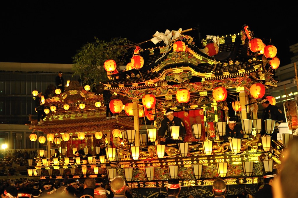 秩父神社で開催される秩父夜祭