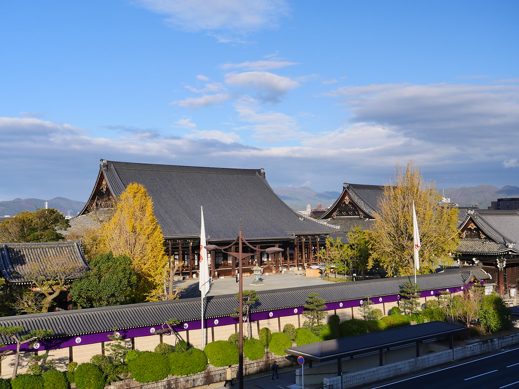 京都の西本願寺の様子