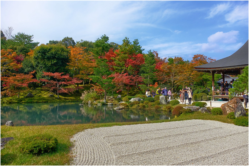 京都嵐山の紅葉スポット・天龍寺