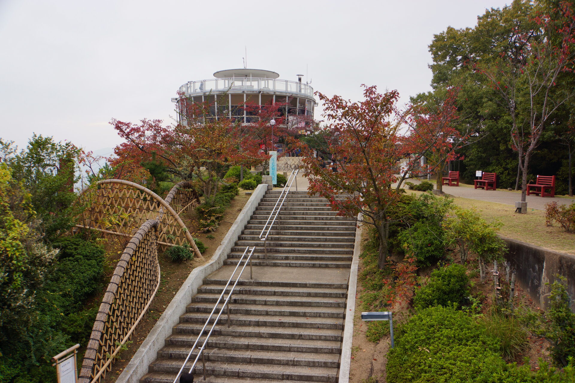 千光寺公園の冬景色