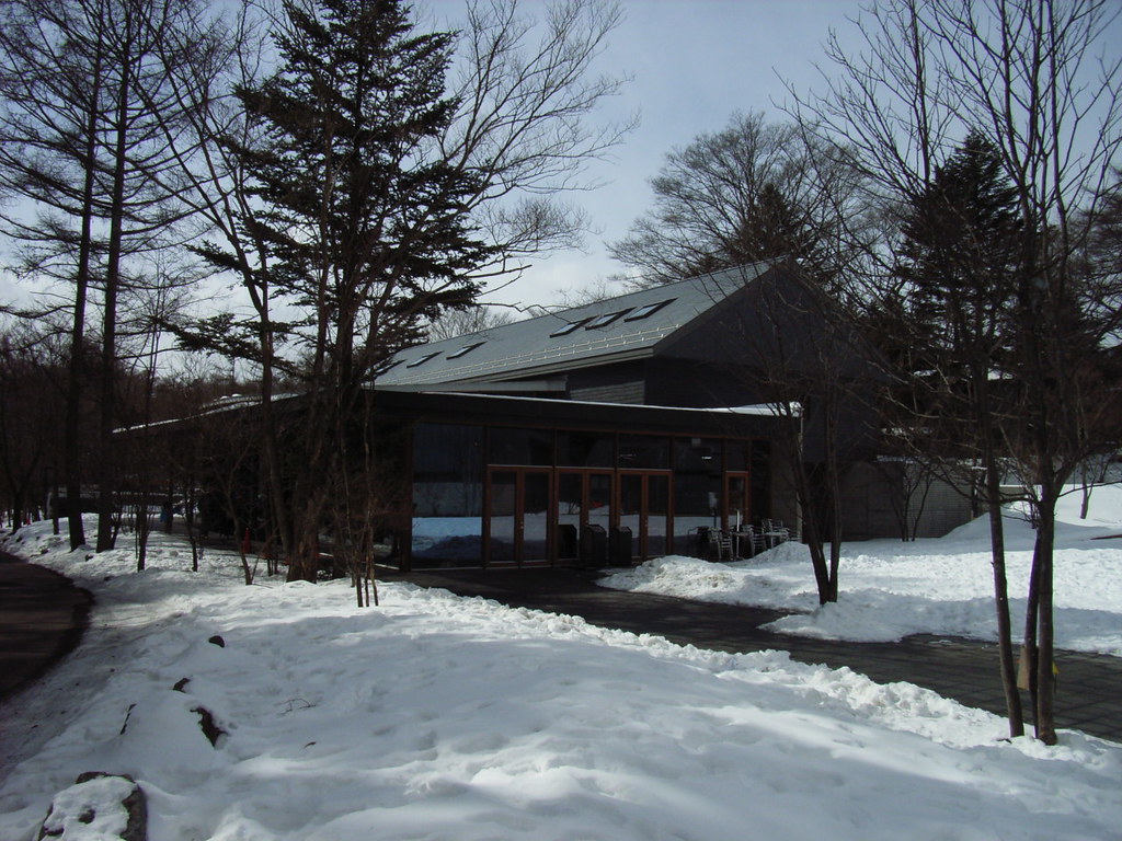 雪景色の星野温泉トンボの湯