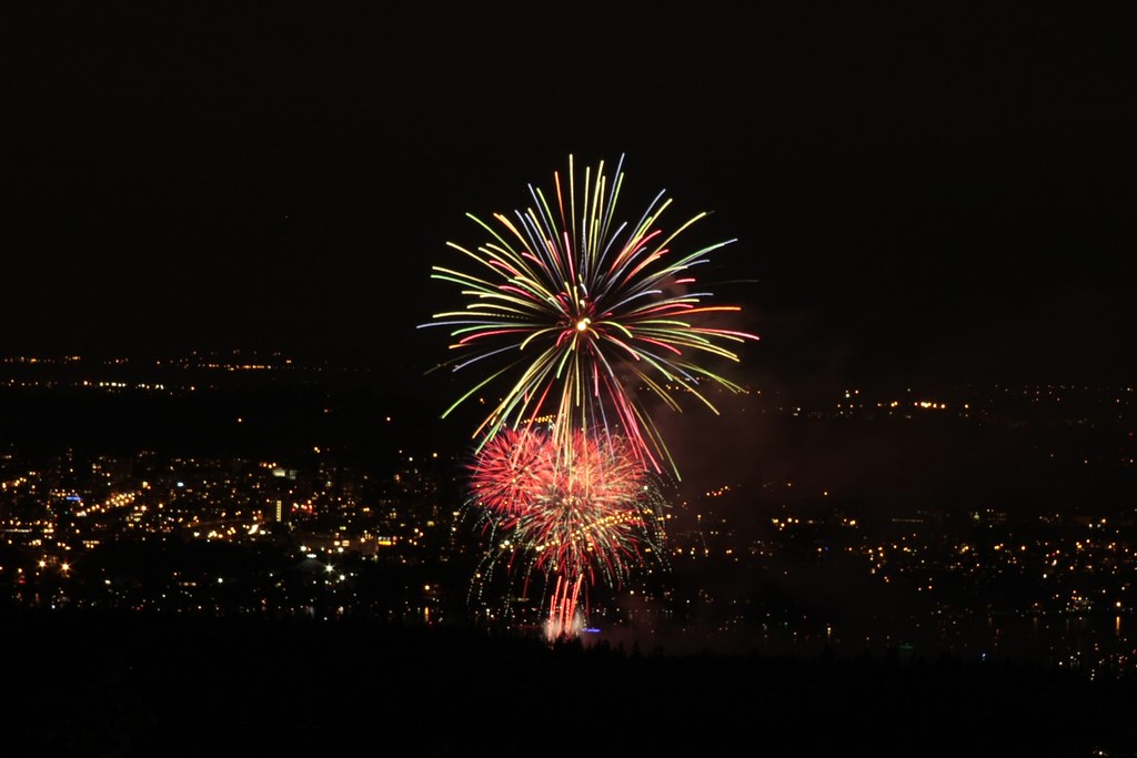 夜空に広がるきれいな花火