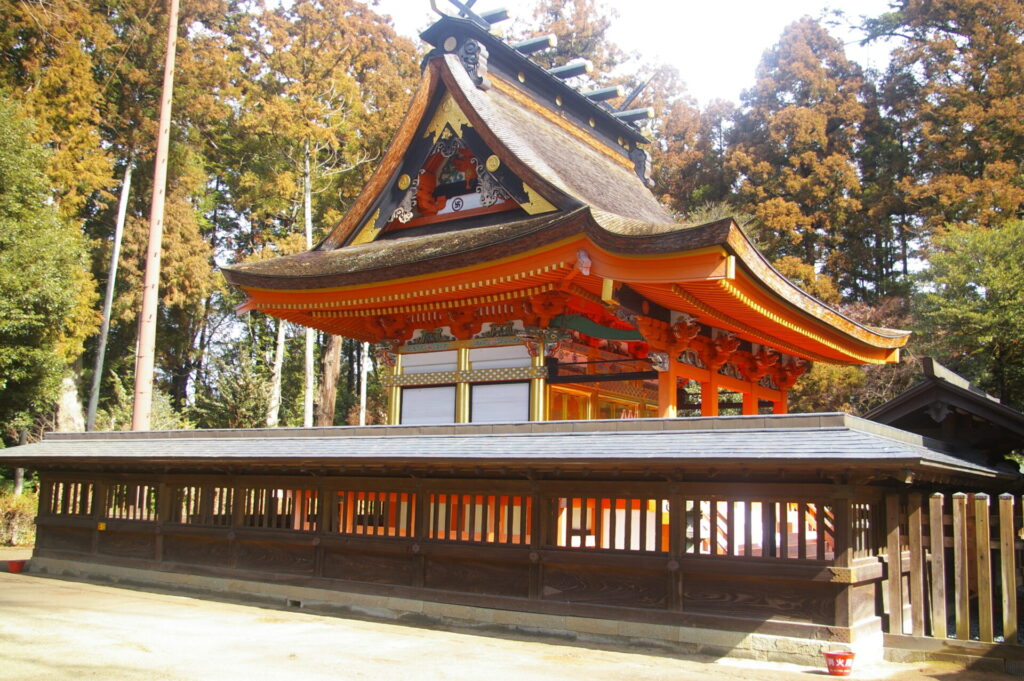 水戸市の水戸八幡宮本殿