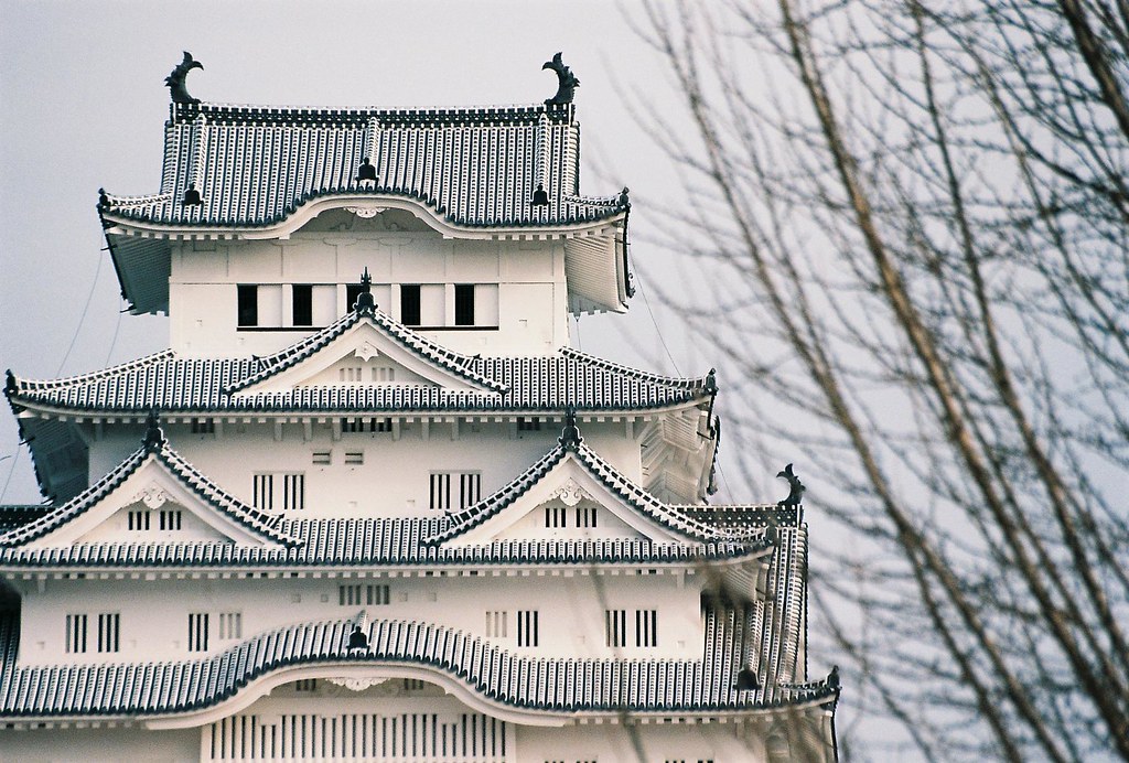 冬空の姫路城