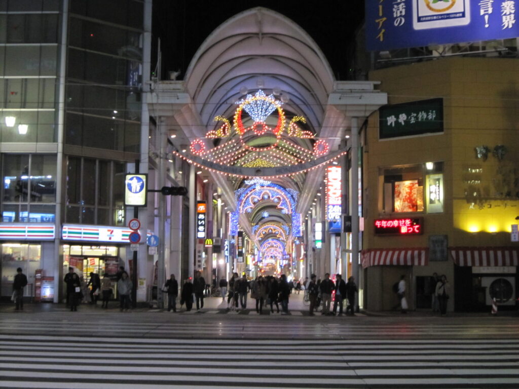 平和大通り沿いのひろしまドリミネーション