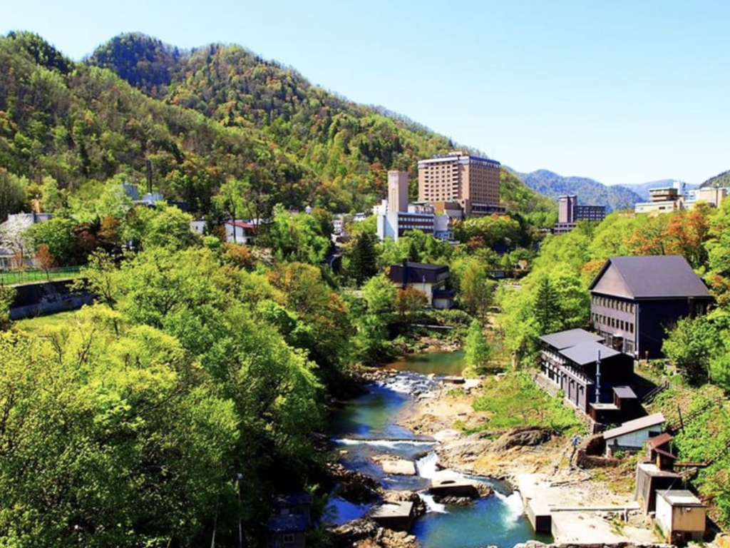 北海道の定山渓温泉