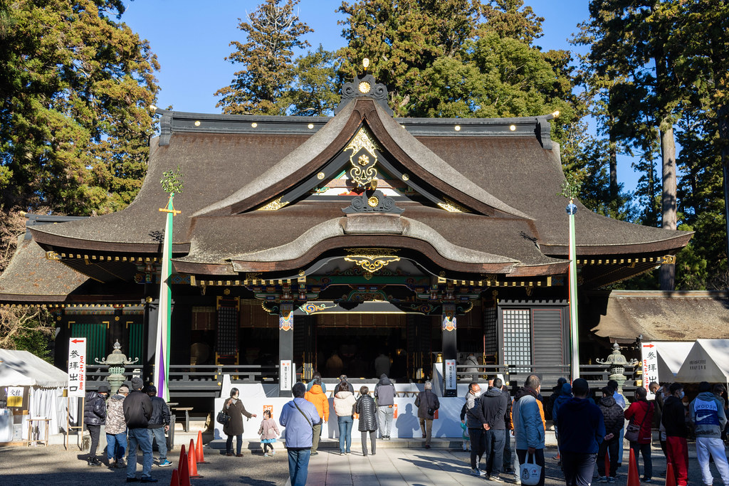 １月には初詣で賑わう香取神宮