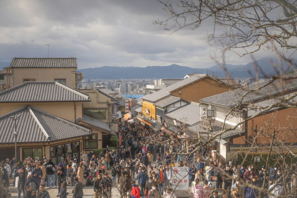 京都の人混み