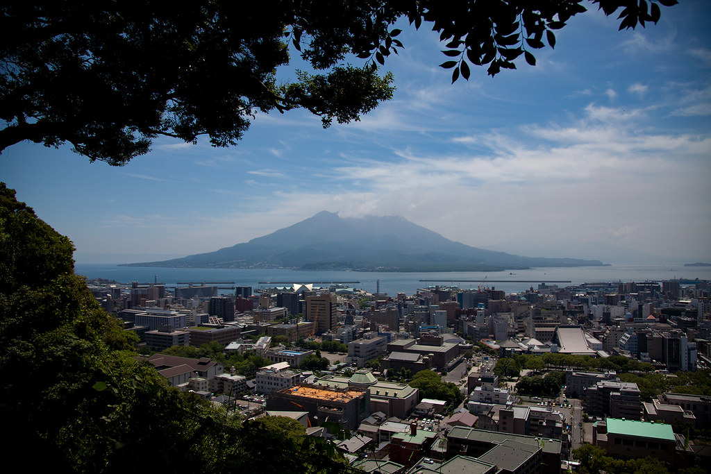 鹿児島の観光スポット・城山公園からの眺望