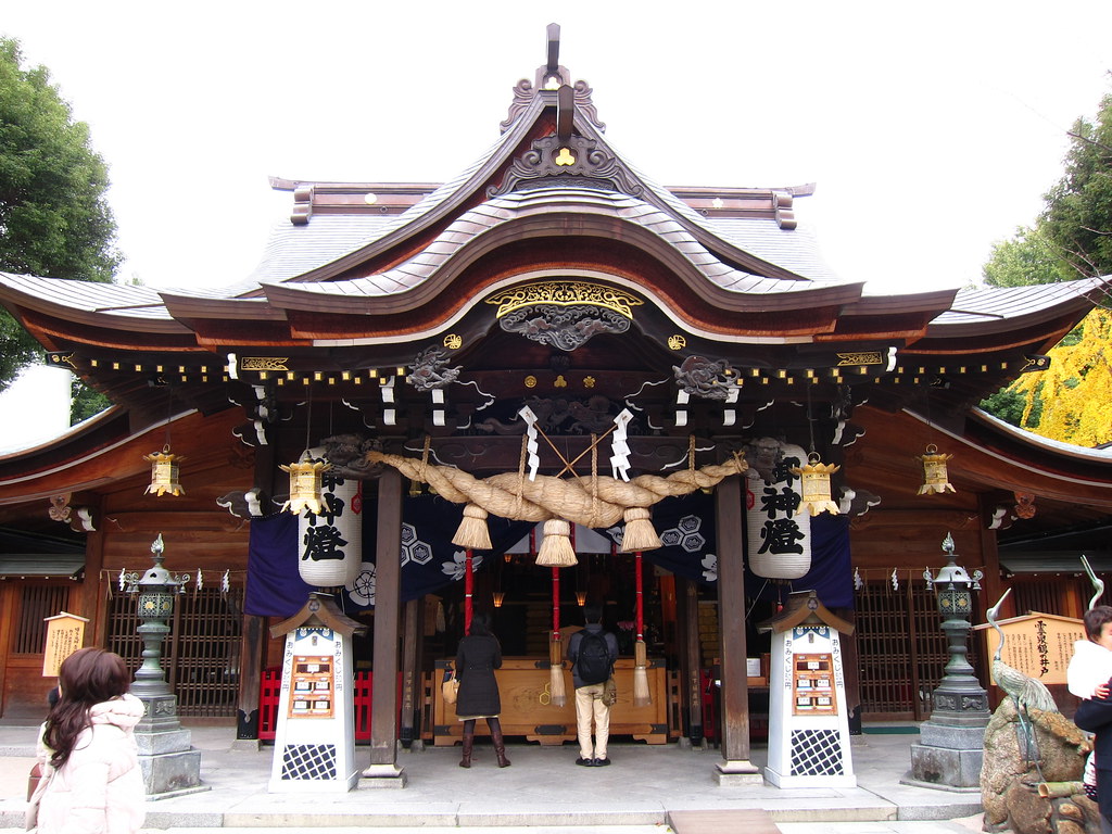 厳かな雰囲気の櫛田神社