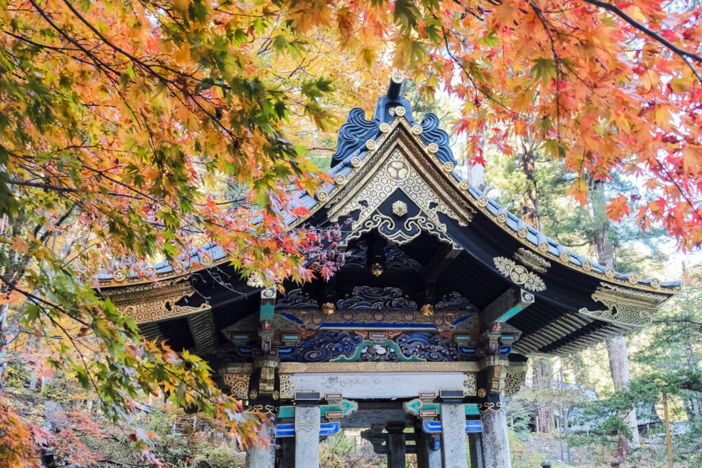 紅葉が美しい日光東照宮