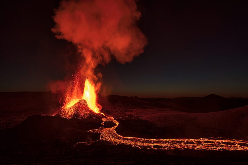 アイスランドの火山