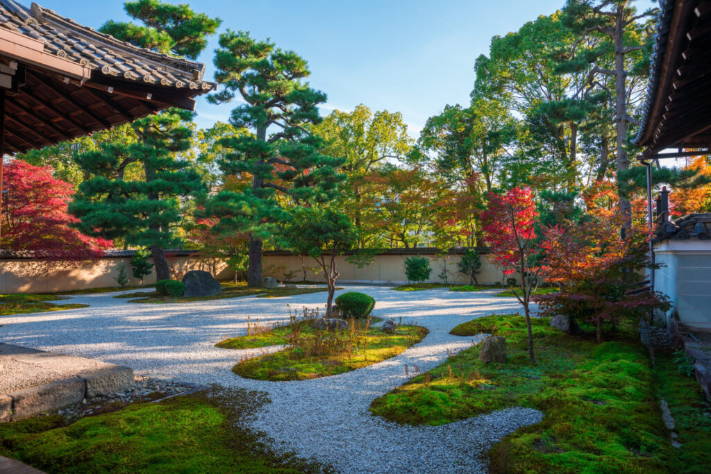 廬山寺の庭園の紅葉