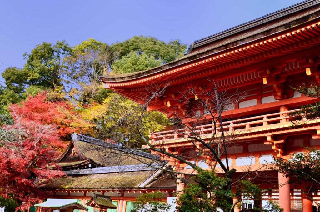 紅葉が美しい上賀茂神社