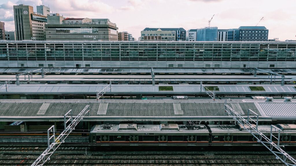 京都駅のホーム