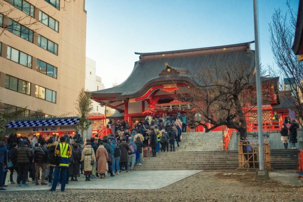 新宿花園神社の初詣