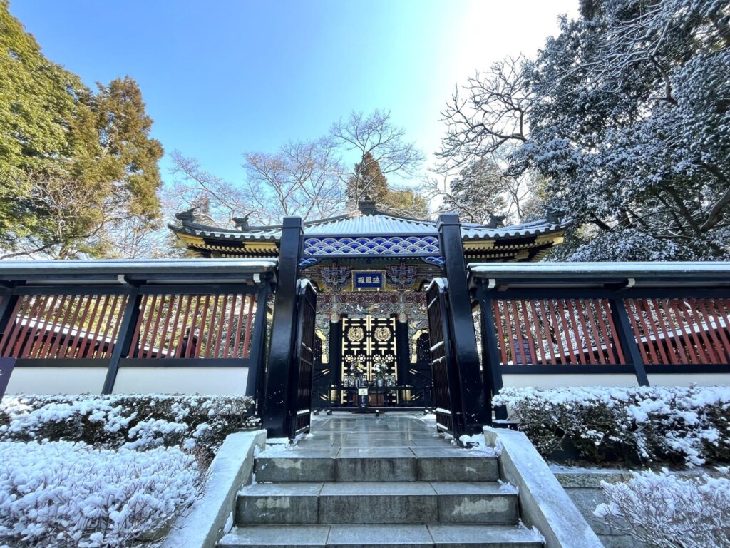 雪の瑞鳳殿