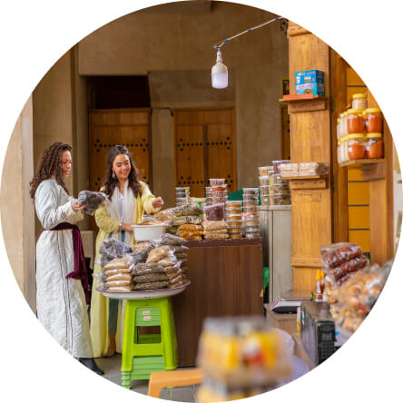 スークでショッピング