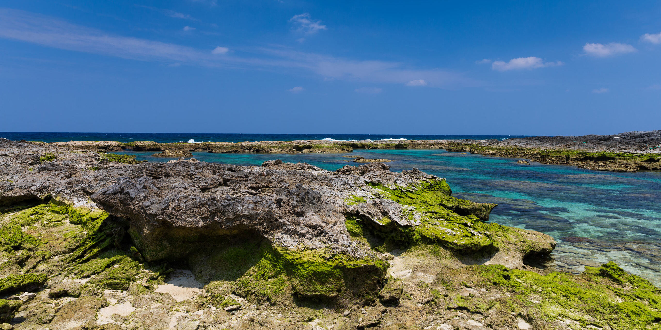 隆起性サンゴ礁でできた喜界島